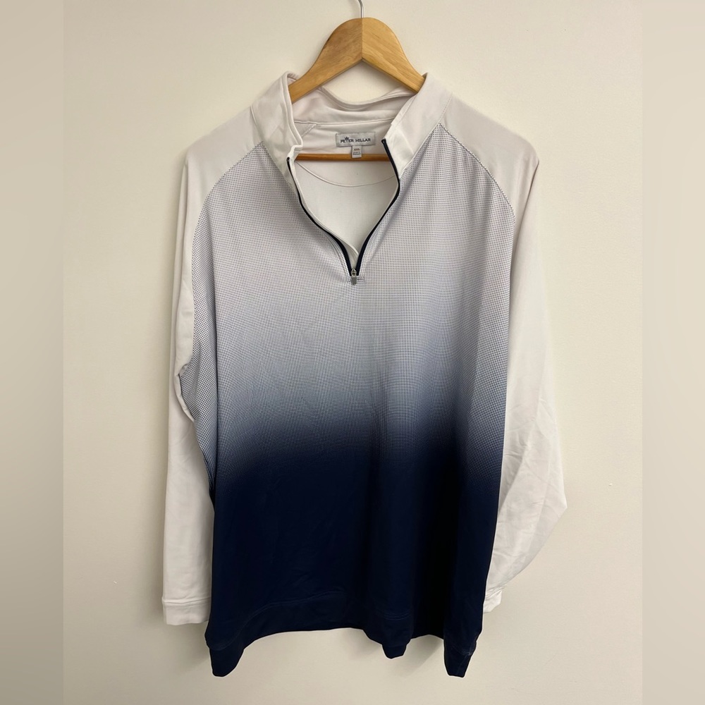 Men’s Peter Millar Dip Dye Half Zip Pullover